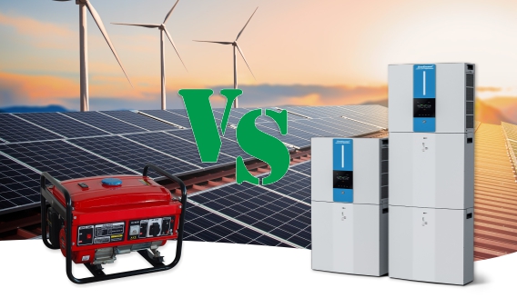 发电机对Solarenergiesystem -韦尔奇soll后民意调查的人吗?
