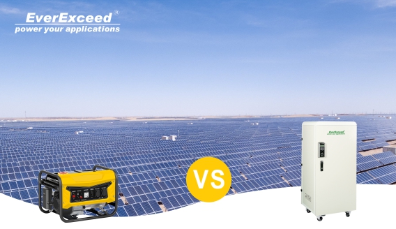Almacenamiento de energía solar VS Generadores